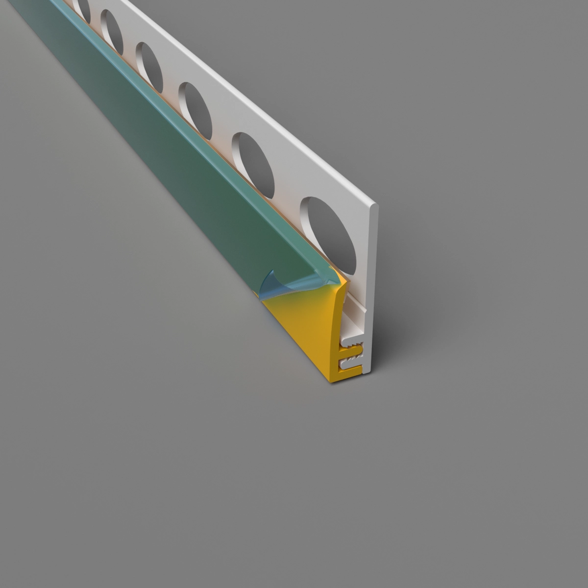 2-Part Cladding Edge Trim Yellow