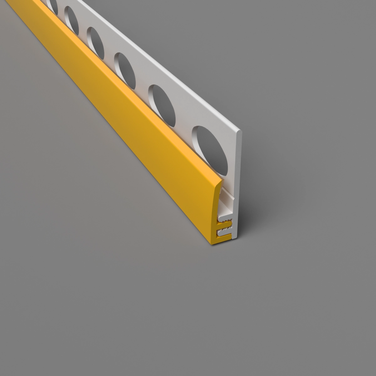 2-Part Cladding Edge Trim Yellow