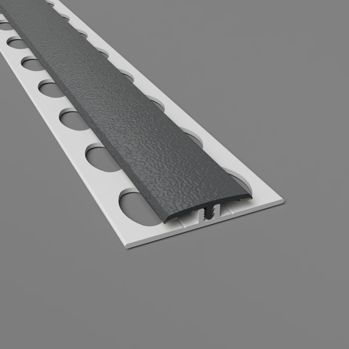 Wall Protection 2-Part H Divider Trim Battleship Grey