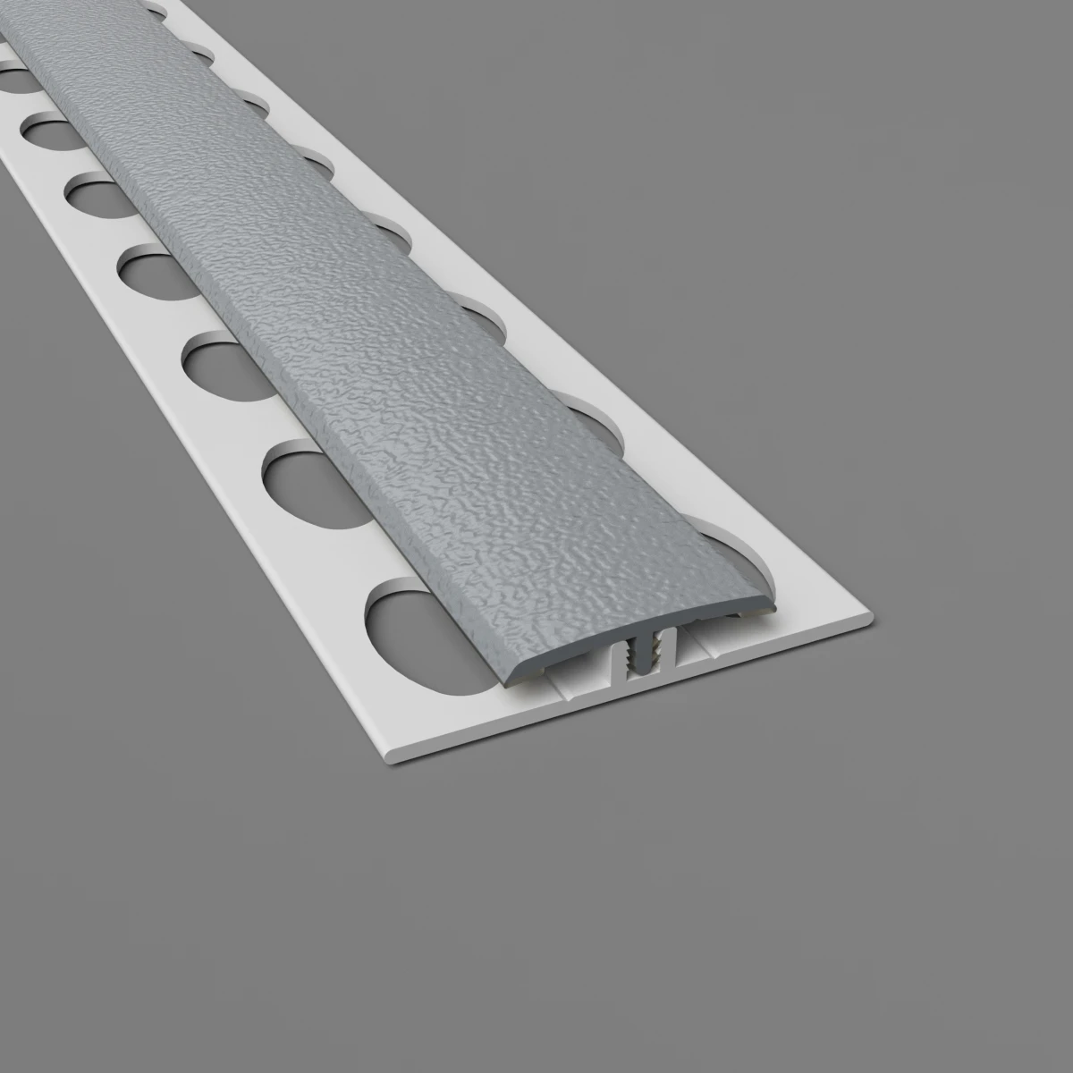 Wall Protection 2-Part H Divider Trim Midway Grey