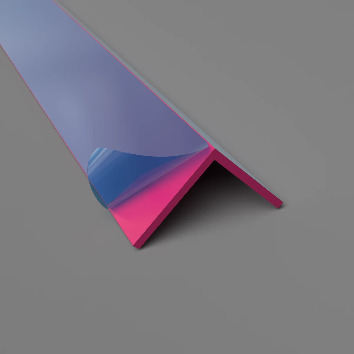 25mm (1") Angle Trim Pink