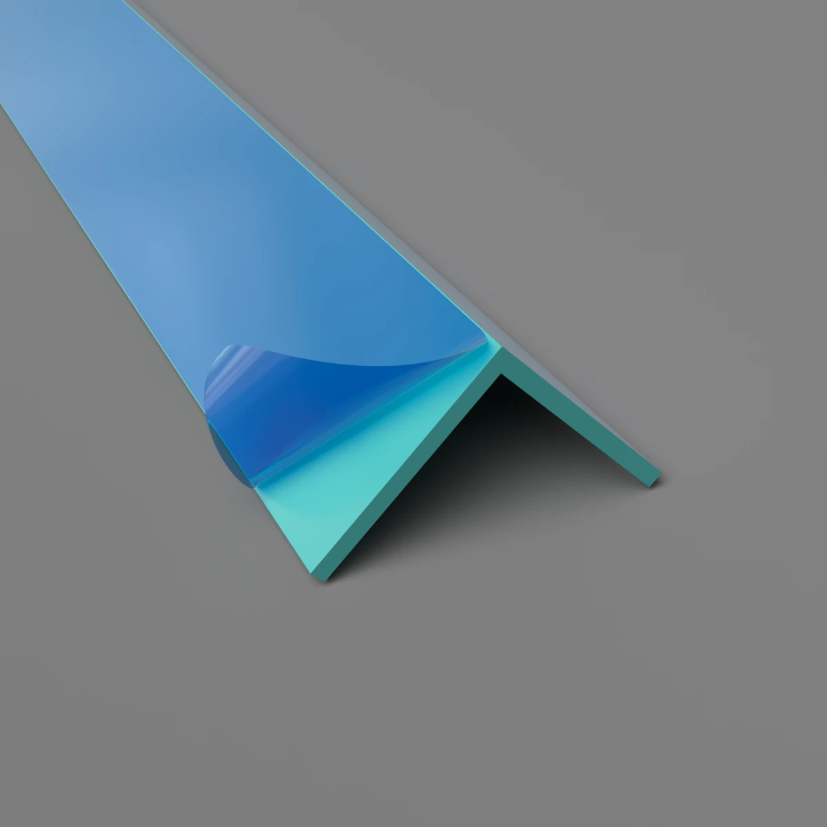 25mm (1") Angle Trim Turquoise