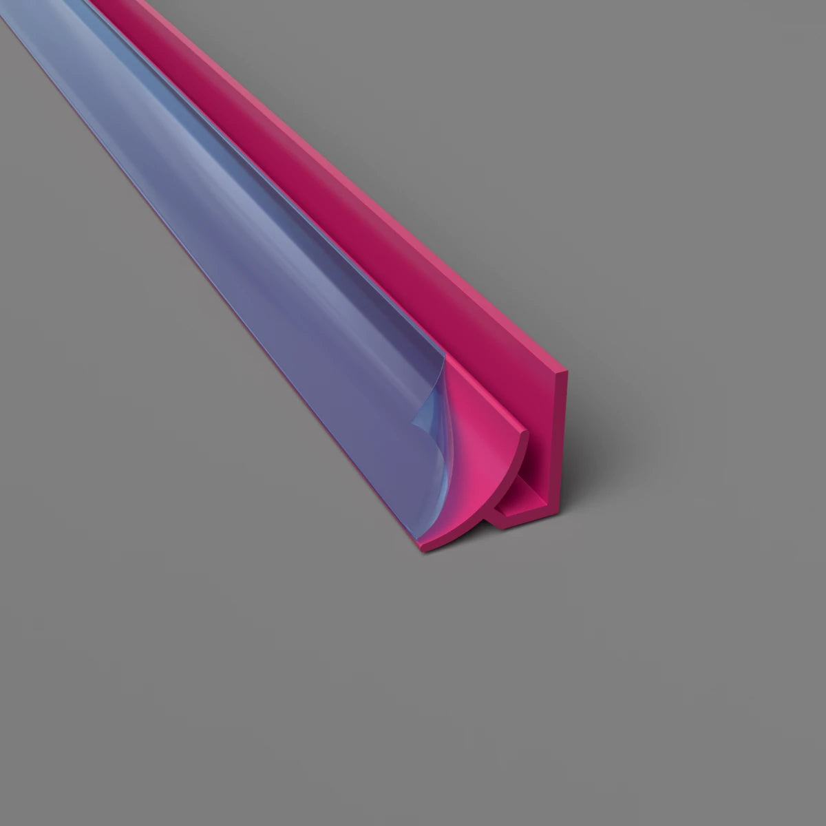 Internal Radius Corner Cladding Trim Pink