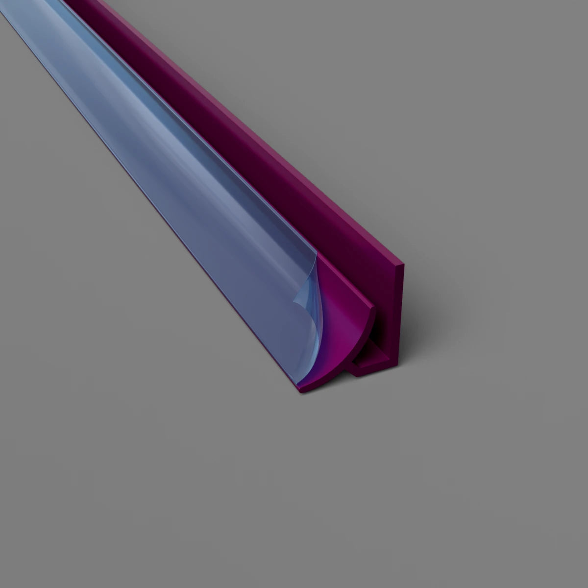 Internal Radius Corner Cladding Trim Purple