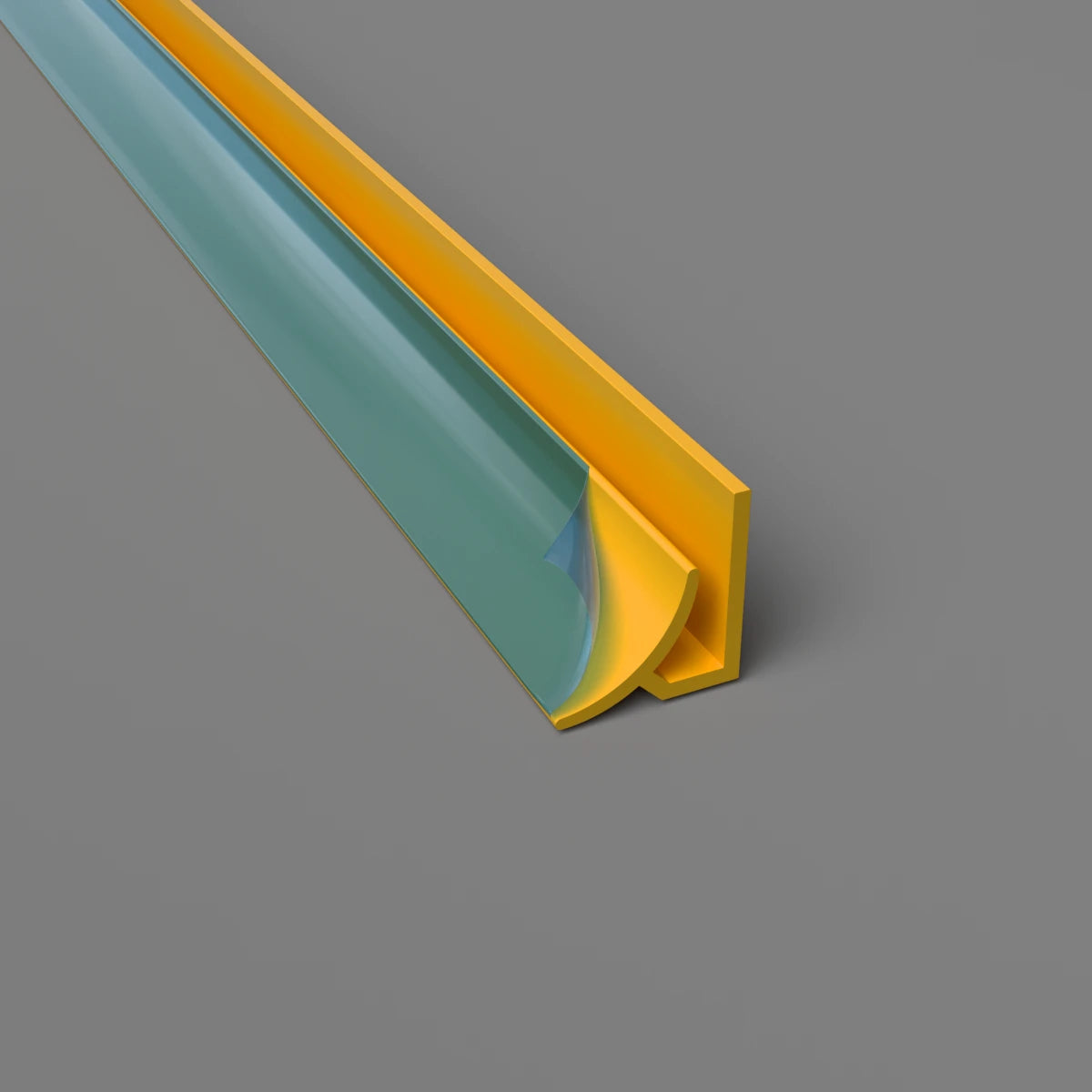 Internal Radius Corner Cladding Trim Yellow