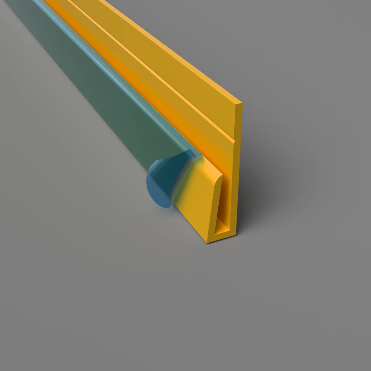 Cladding Edge Trim Yellow