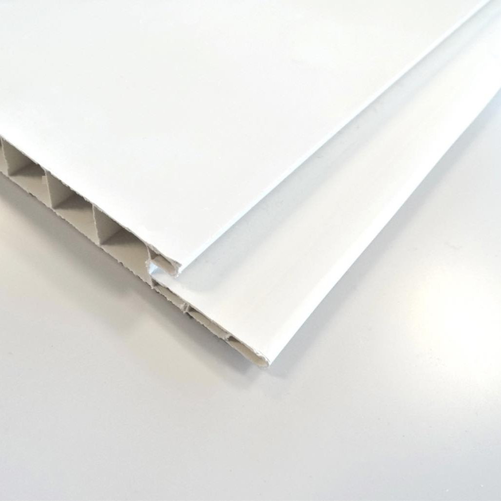 10mm PVC Hollow Form Ceiling Plank 407 White Cladding Warehouse